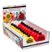 TAPE MEASURE - RETRACTABLE 20PC DISPLAY, BEE AND LADYBIRD 150CM/60IN
